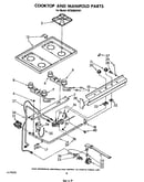 Cooktop and manifold