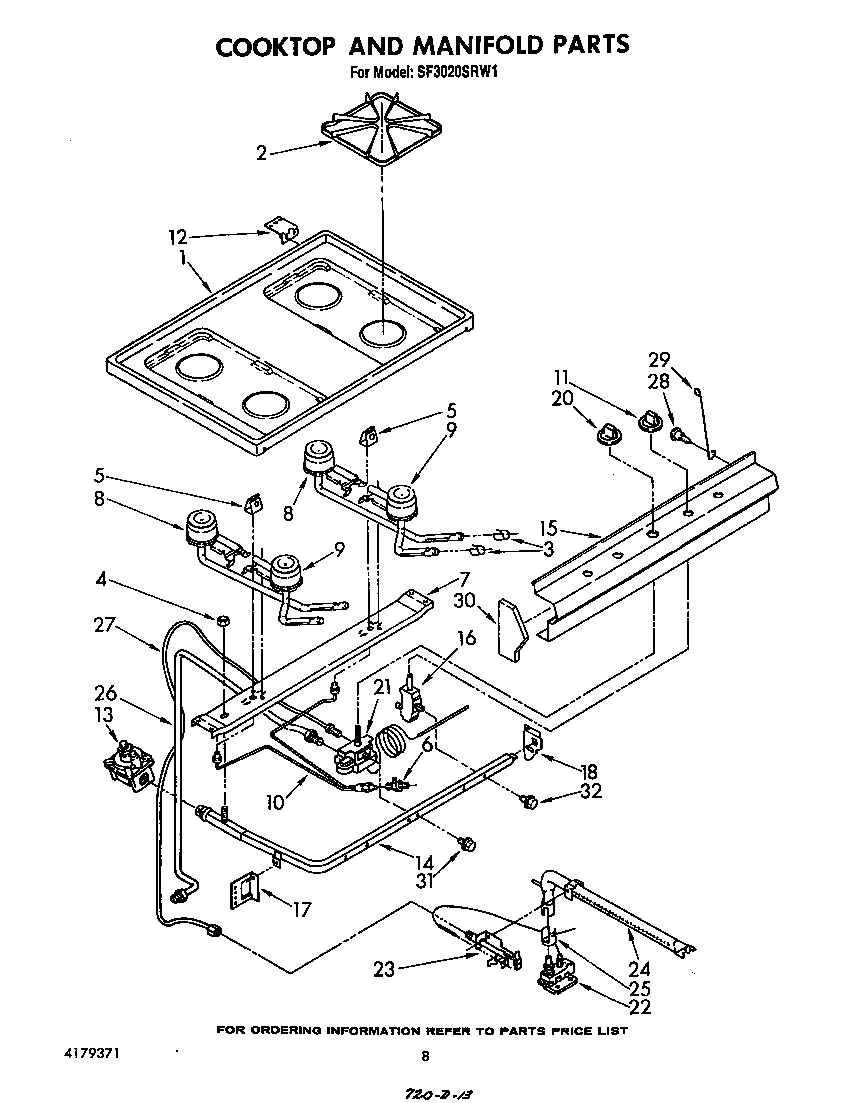 COOKTOP AND MANIFOLD