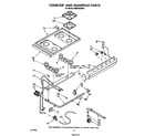 Whirlpool SM958PESW0 cooktop and manifold diagram