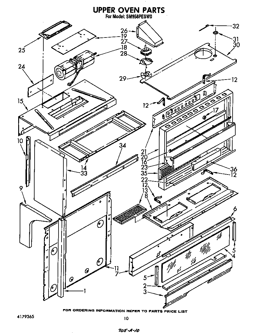 Upper oven