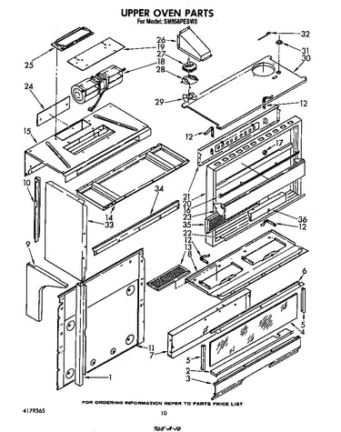 Upper oven