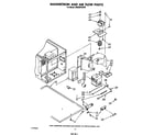 Whirlpool SM958PESW0 magnetron and air flow diagram