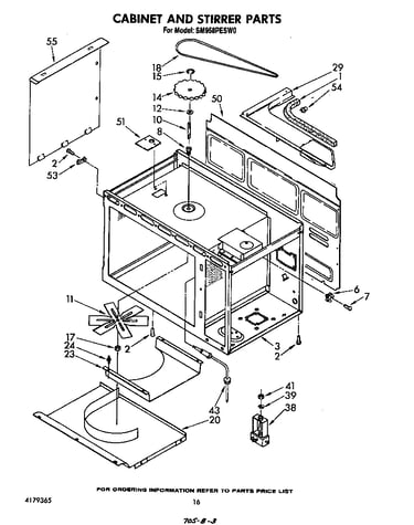 Cabinet and stirrer
