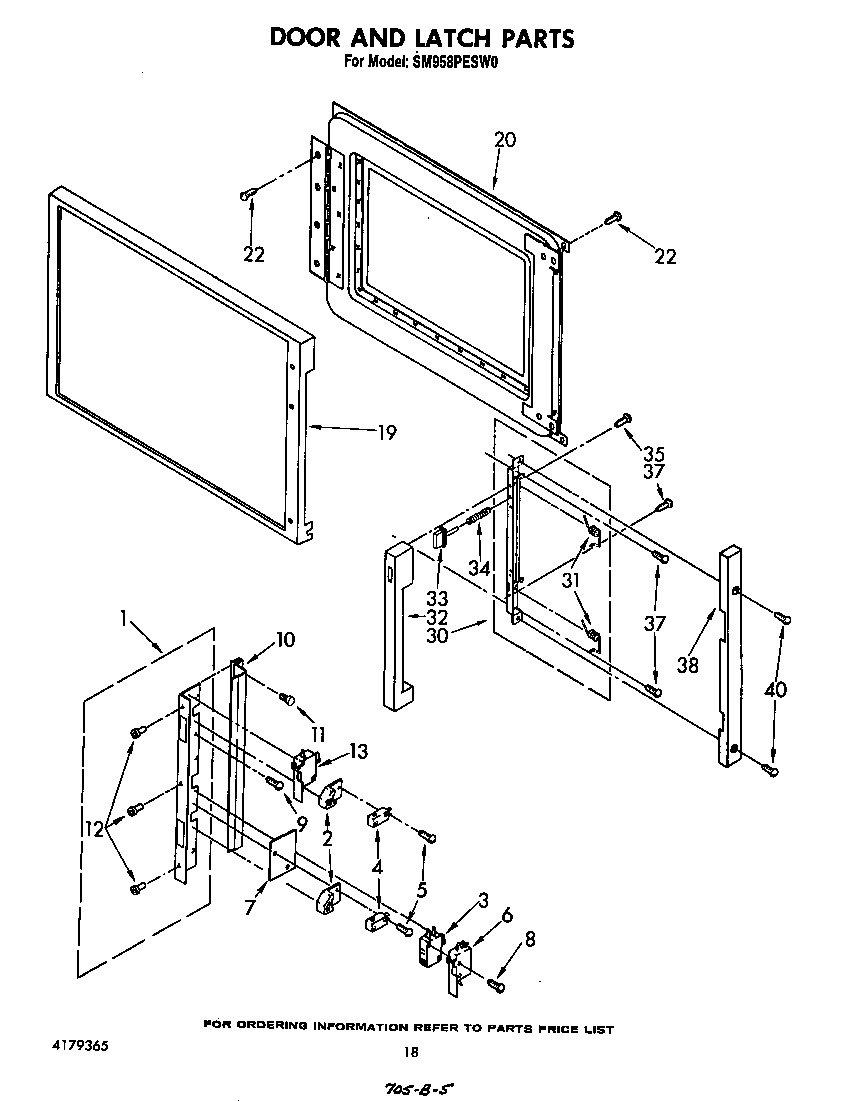 Door and latch
