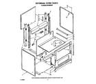 Whirlpool RF0100XRW2 external oven diagram