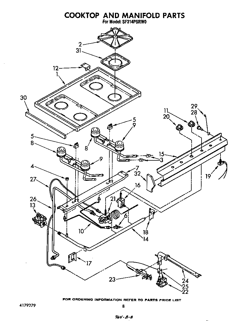 COOKTOP AND MANIFOLD