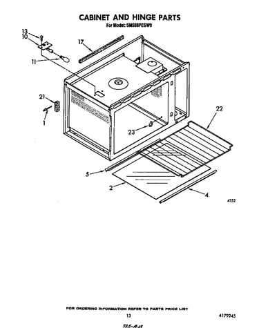 Cabinet and hinge