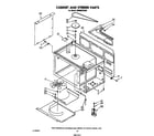Whirlpool SM988PESW0 cabinet and stirrer diagram