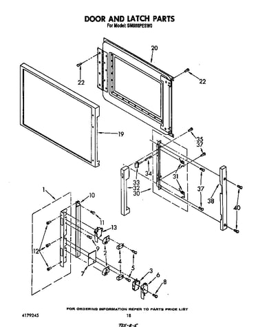 Door and latch