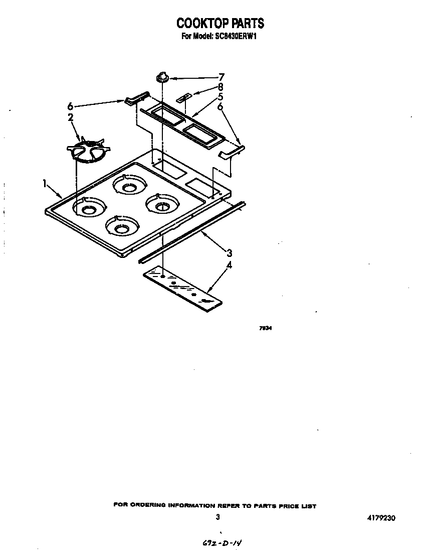 COOKTOP PARTS
