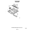 Whirlpool SC8430ERW1 cooktop parts diagram