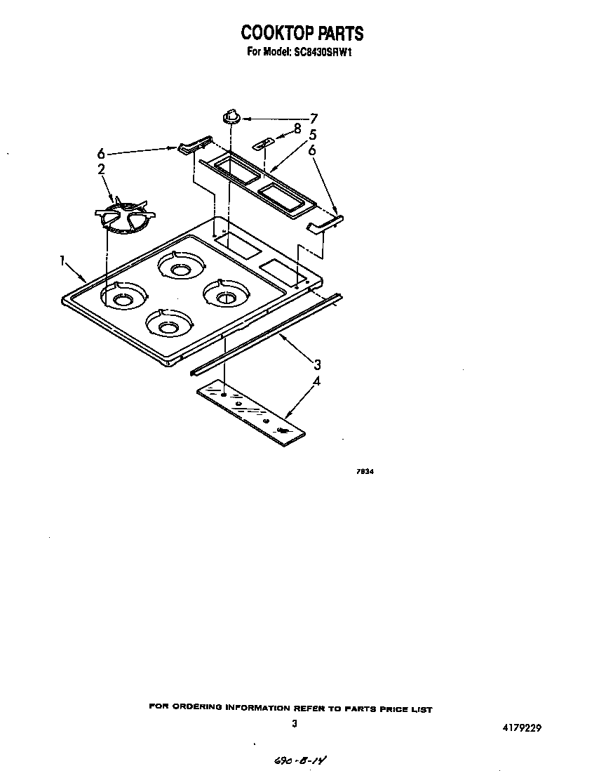 Cooktop parts