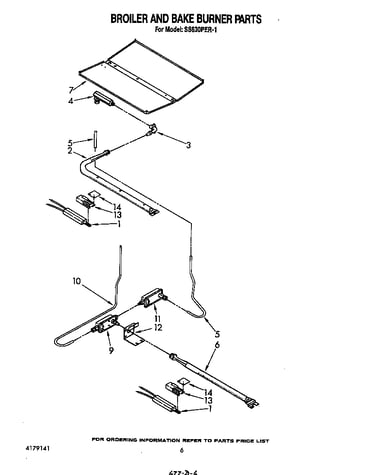 Broiler and bake burner