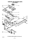 Cooktop and manifold