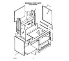 Whirlpool RF0100XRW1 external oven diagram