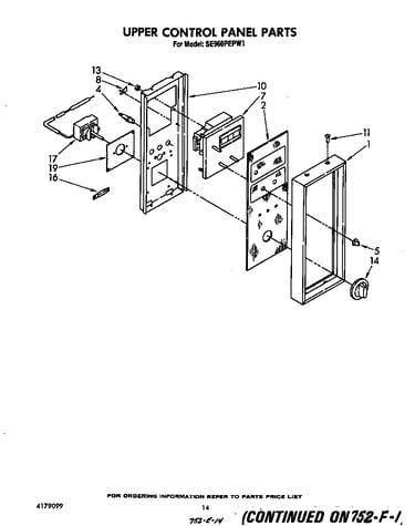 Upper control panel