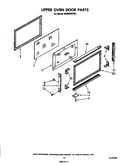 Upper oven door