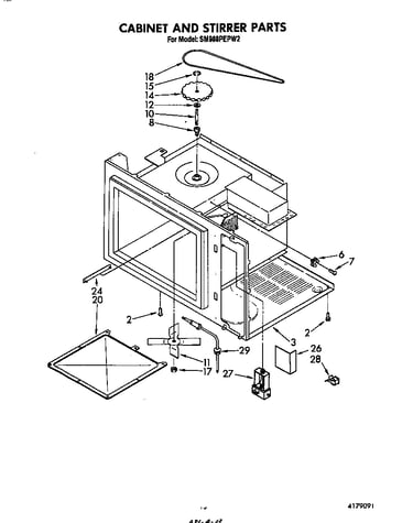 Cabinet and stirrer