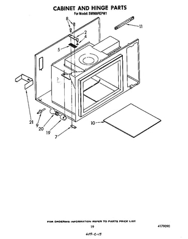 Cabinet and hinge