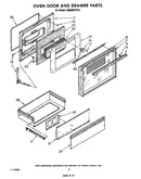 Oven door and drawer