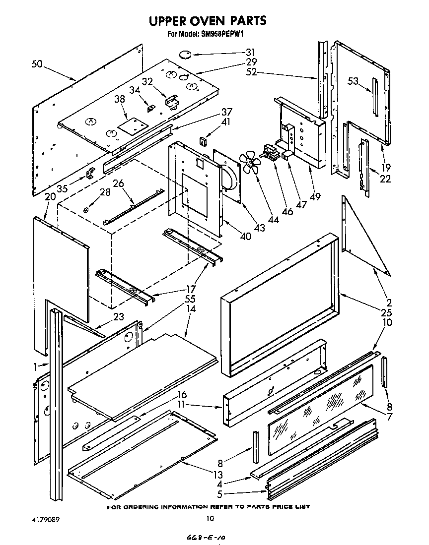 Upper oven