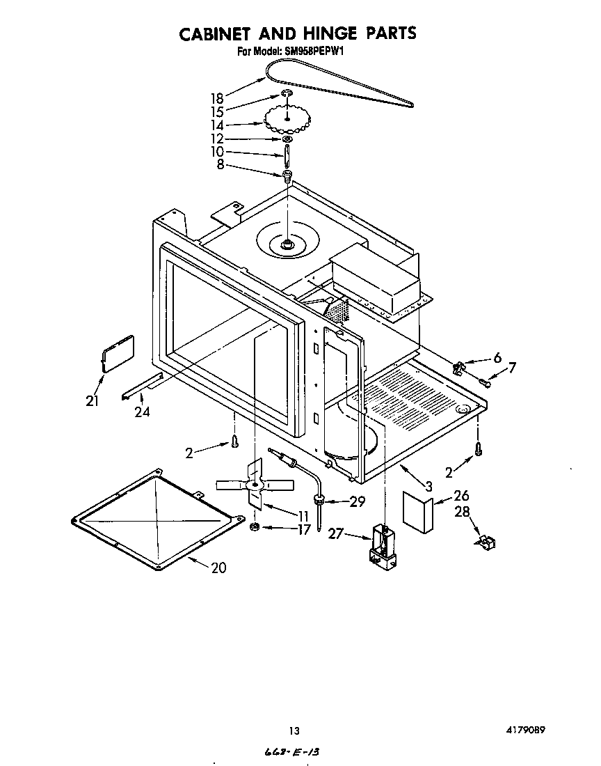 Cabinet and hinge