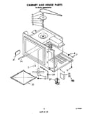 Cabinet and hinge