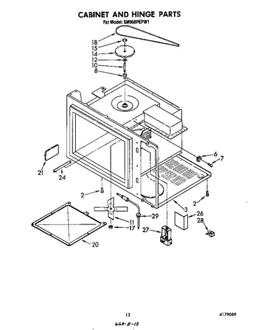 Cabinet and hinge