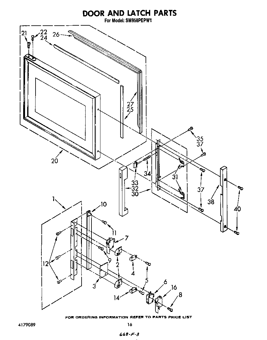 Door and latch