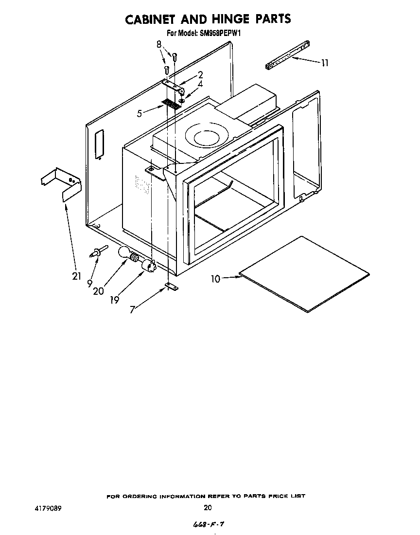 Cabinet and hinge