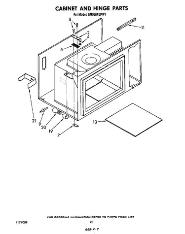 Cabinet and hinge