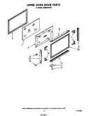 Upper oven door