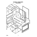 Whirlpool SF395PEPW2 external oven diagram