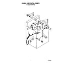Whirlpool SF395PEPW2 oven electrical diagram