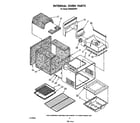 Whirlpool SF365BEPW1 internal oven diagram