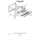 Whirlpool SF375BEPW1 backguard diagram