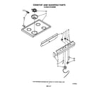 Whirlpool RF010EXRW0 cooktop and manifold diagram