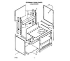 Whirlpool RF0100XRW0 external oven diagram