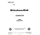 KitchenAid 4KUCS181T0 front cover diagram