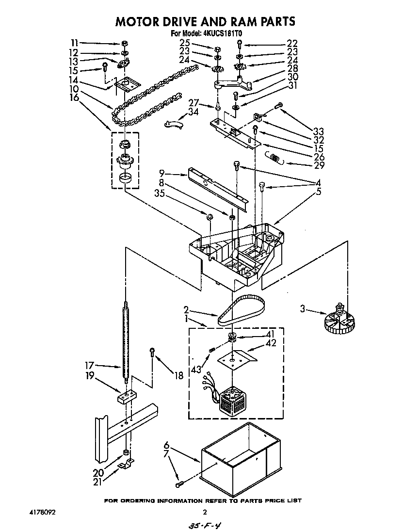 Motor drive and ram