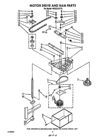 Motor drive and ram