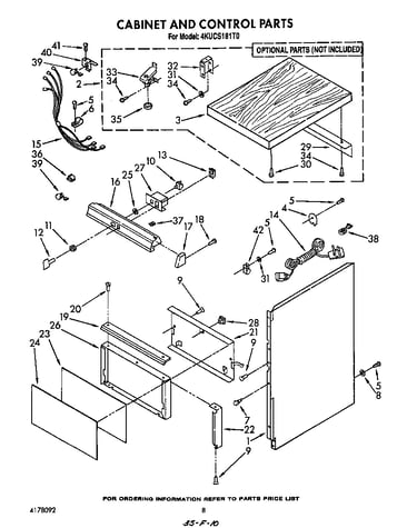 Cabinet and control