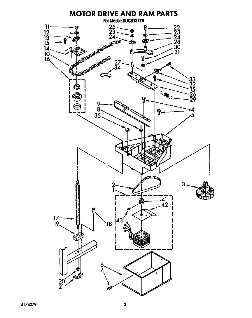 Motor drive and ram