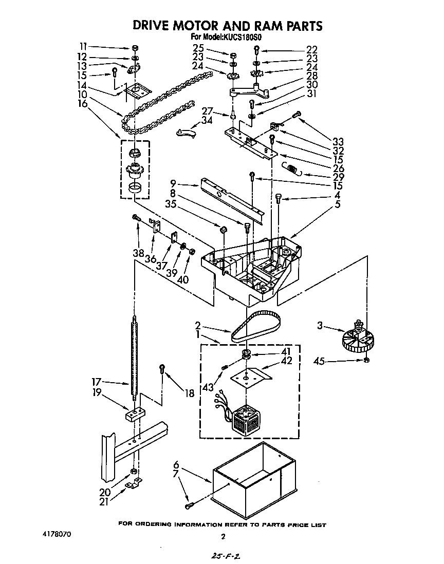 Drive motor and ram
