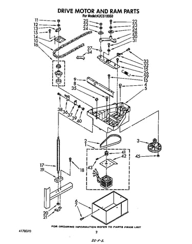 Drive motor and ram