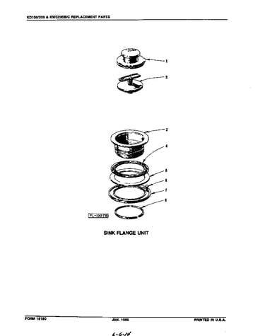 Sink flange