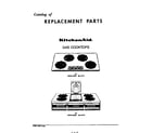KitchenAid KGCS130SWH0 replacement parts-text only diagram