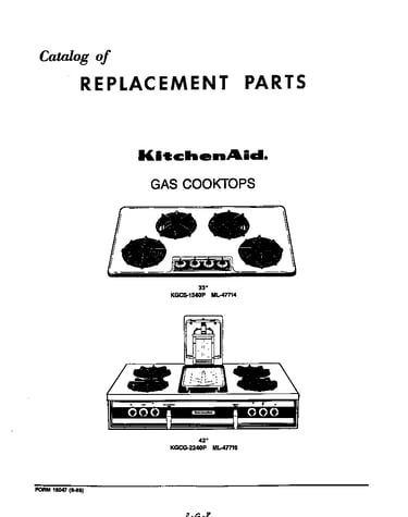 Replacement parts-text only