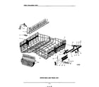KitchenAid KDSS21 upper rack and track diagram