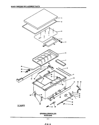 Griddle/broiler parts